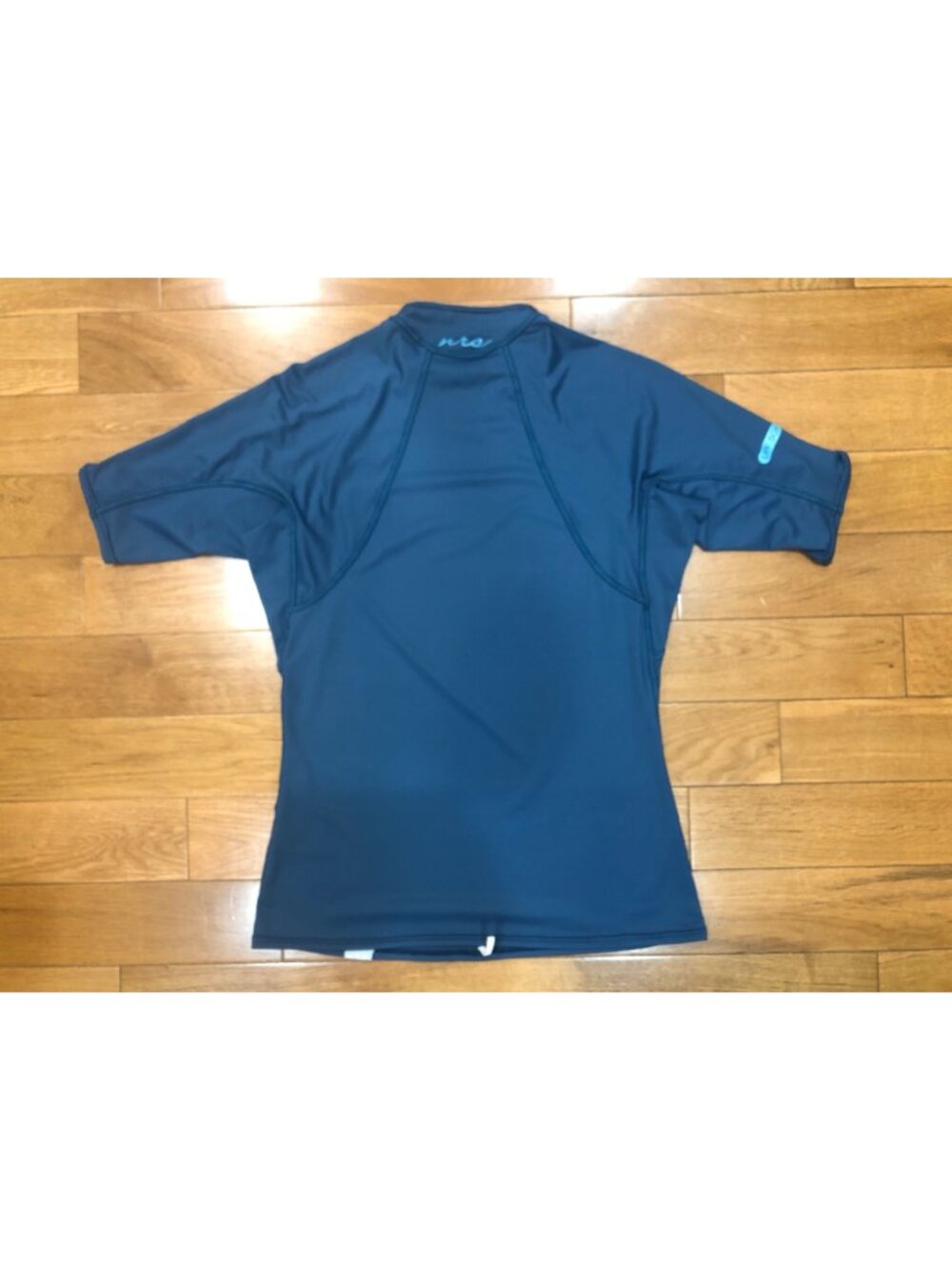 NRS H2Core Short Sleeve Rashguard High Performance Athletic Water Shirt Blue - L - Picture 7 of 10